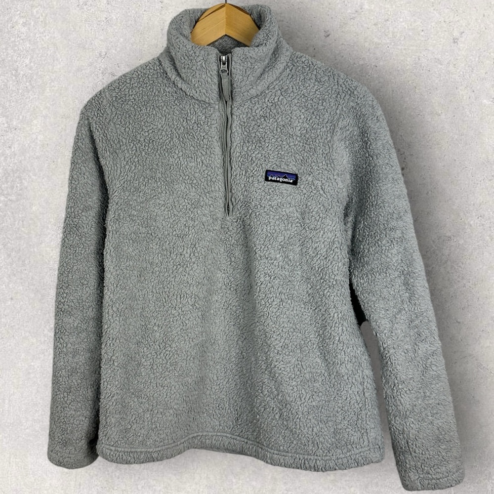Patagonia Fleece Quarter Zip Pullover Sweater Grey Size Small‎ Hiking Camping S